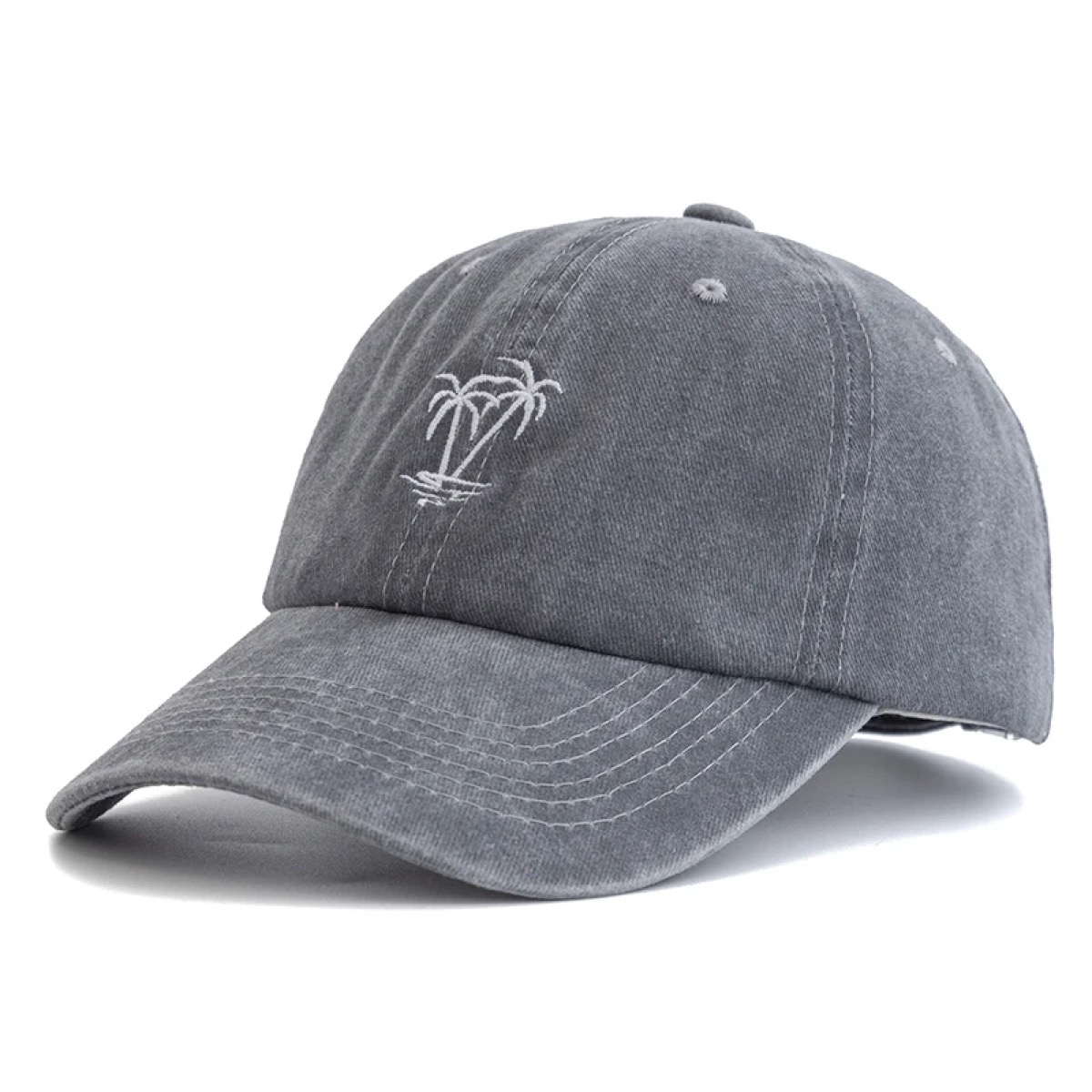 Washed Palm Tree Modern Cap